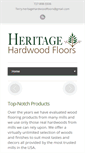 Mobile Screenshot of heritagehardwoodfloors.net