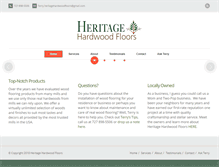 Tablet Screenshot of heritagehardwoodfloors.net